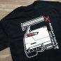 Mitsubshi Lancer Evolution X Rear Car JDM Black Heavy Cotton Size S-3XL T-shirt