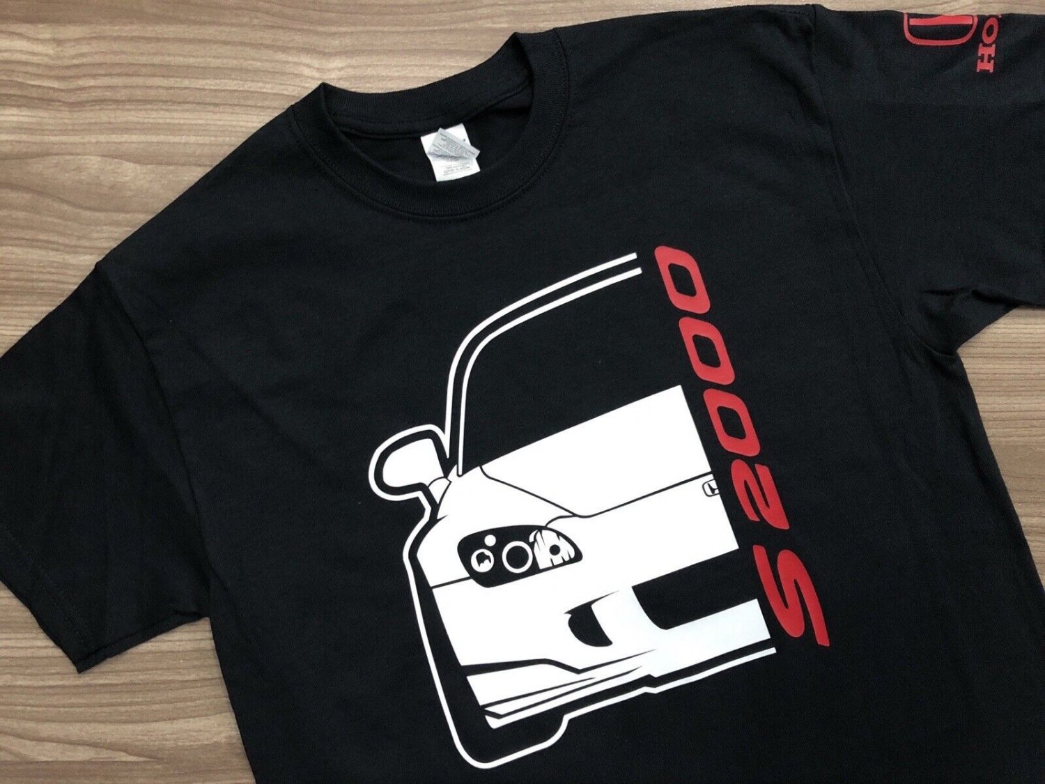 S2000 Motorsport JDM Car Front View Black Heavy Size S-3XL Cotton T-shirt