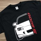 S2000 Motorsport JDM Car Front View Black Heavy Size S-3XL Cotton T-shirt