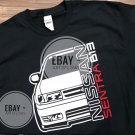 Ni san Sentra B13 JDM Car Wheels Black Heavy Cotton Size S-3XL T-shirt