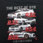 Skyline GTR Car Collection JDM Wheels Drag Black Heavy Cotton Size S-3XL T-shirt