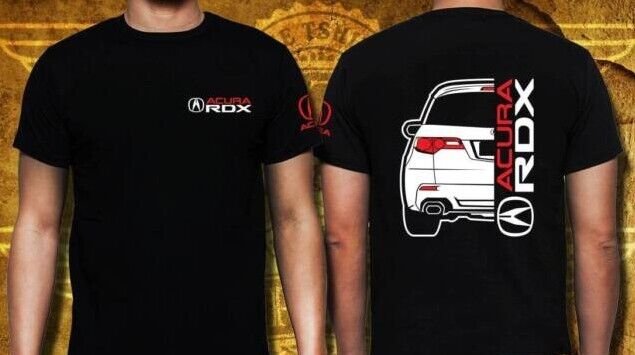 2011 Acu raa RDX Rear View JDM Racing Black Heavy Cotton Size S-3XL T-shirt