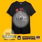 Skyline GT-R34 Rising Sun Car JDM Wheels Black Heavy Cotton Size S-3XL T-shirt