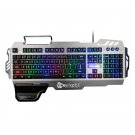 Pk900 Gaming Keyboard Colorful Light Metal Panel With Hand Rest