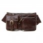 Men's Waist Bag Waist Chest Bag Retro First Layer Cowhide Leather Men's Bag