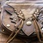 Lace-up Belt Rivet Satchel Medieval Steampunk Dress Up