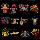 Cinco de Mayo Png, Funny Mexican, Sombrero Png, Happy Cinco de Mayo, Let's Fiesta, digital download