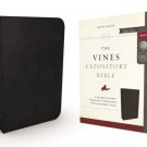 The NKJV, Vines Expository Bible, Imitation Leather, Black