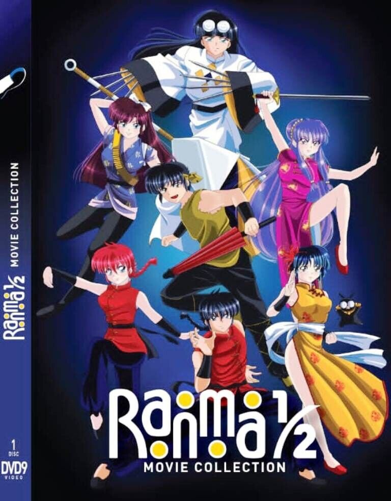 Ranma 1/2 Movies Collection English Dubbed Japanese Anime DVD Region 0 Worldwide
