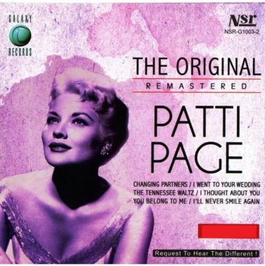 Patti Page The Original Remastered CD 25 Greatest Hits Malaysia Release Mint