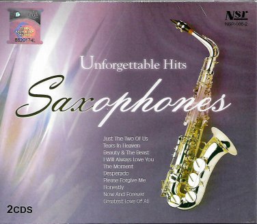 Unforgettable English Hits Saxophones 2CD 36 Instrumental Romantic Love Songs