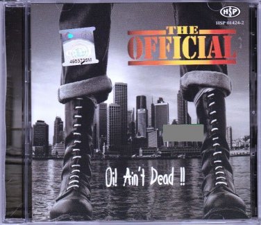 The Official Oi Ain't Dead Audio CD Malaysia Punk Rock Skinhead Music
