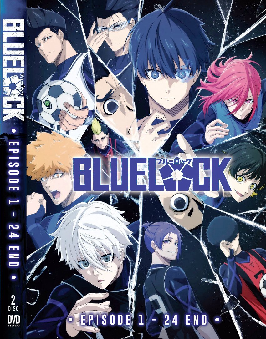 Blue Lock Complete TV Series Season 1 Japanese Anime DVD English Dubbed