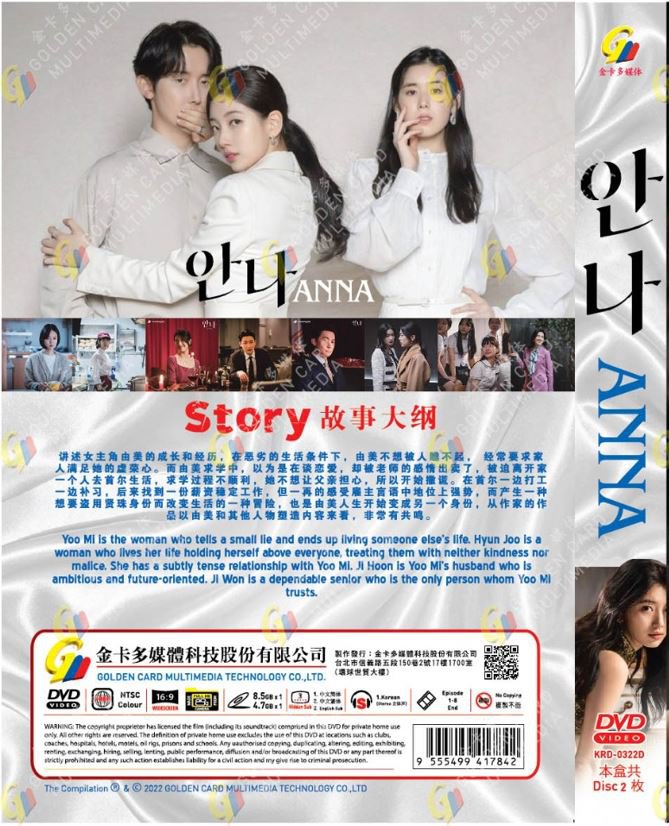 Anna Korean TV Drama Series DVD Subtitle English Chinese Region All