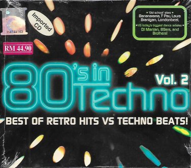 80's In Techno Vol.2 2CD Best of Retro Hits vs Techno Beats Bananarama DJ Lhasa