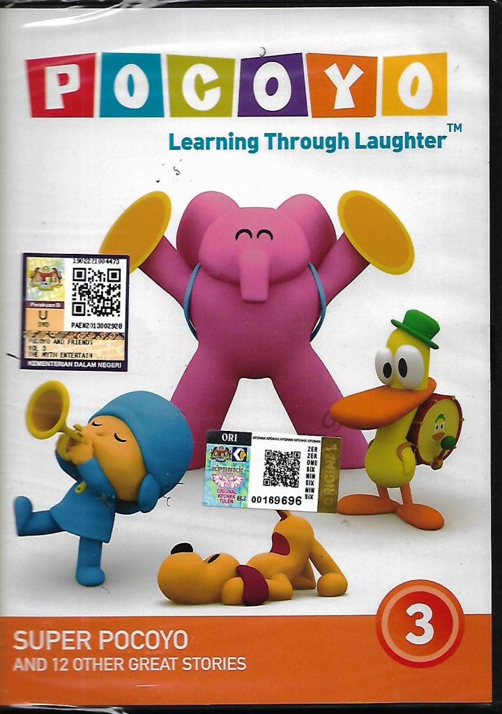 Pocoyo Learning Through Laughter DVD Series Super Pocoyo Episode Region