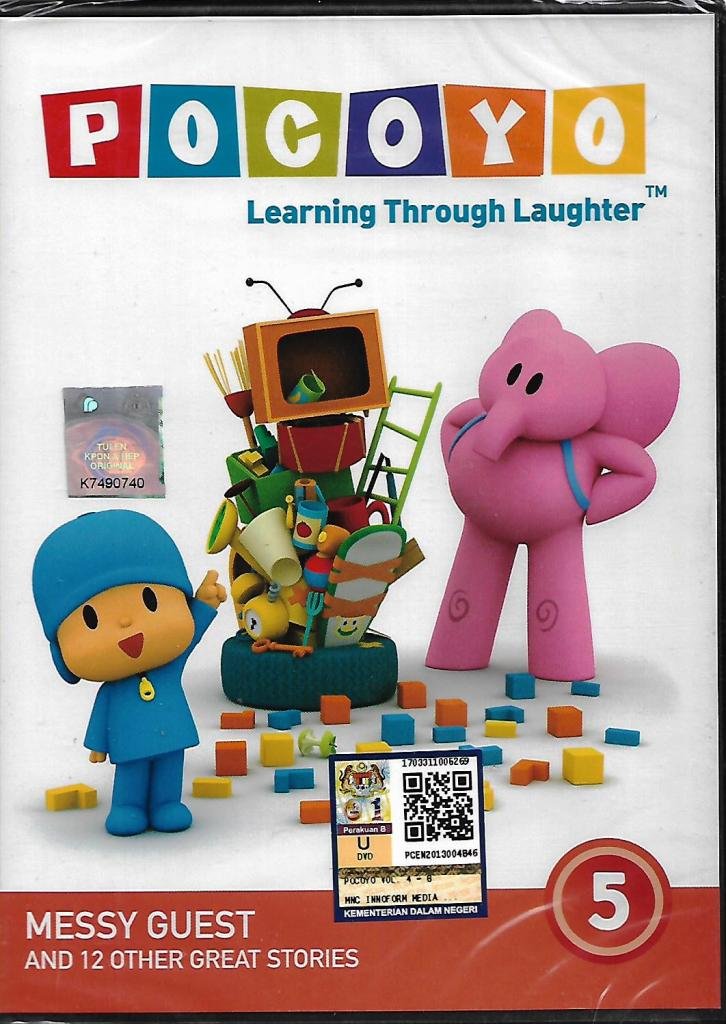 Pocoyo Learning Through Laughter DVD Series 2 Messy Guest + 12 Episode ...