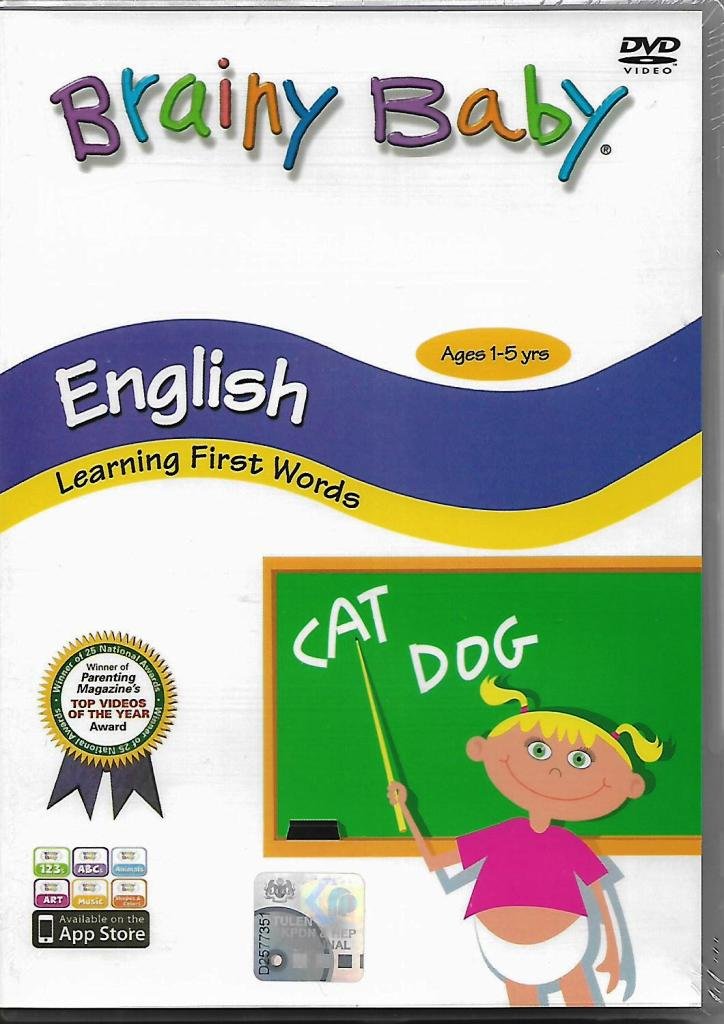 Brainy Baby English DVD Learning First Words Age 1-5 Region All ...