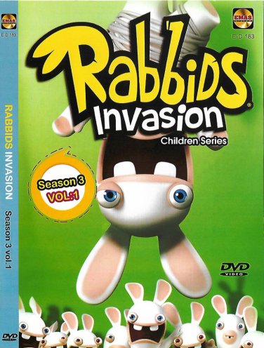Rabbids Invasion Season 3 Vol.1 DVD French Computer-Animated Children Series Region All