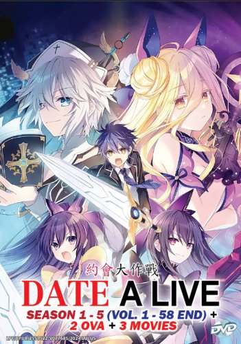 Date A Live Season 1-5 Vol.1-58 End + 2 Ova + 3 Movies Japanese Anime DVD Eng Dub Reg 0