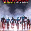 Ultraman Season 1-3 Vol.1-31 End Japanese Cartoon Anime DVD English Dub Sub English Reg 0 Free Ship