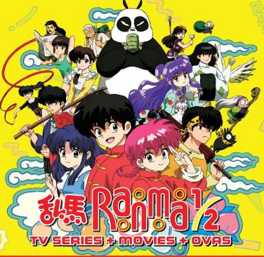 Ranma 1/2 Complete TV Series + Movie + OVA Anime DVD English Dub Free Ship