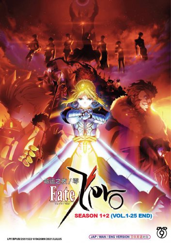 Fate Zero Season 1+2 Vol.1-25 End Japanese Cartoon Anime DVD English Dub Sub English Reg 0 Free Ship