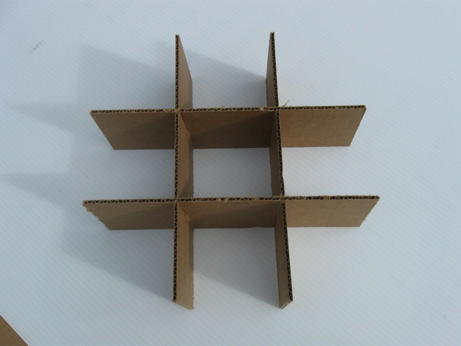 Cardboard Dividers 5 Sets 12 X 12 X 2 High 64 Cell B 12-2-07 