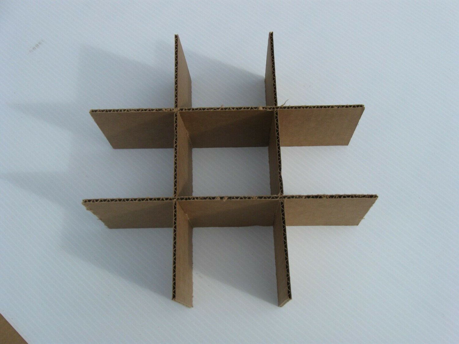 Cardboard Dividers 5 Sets 10" X 10" X 3" High 9 cell B 10-3-02