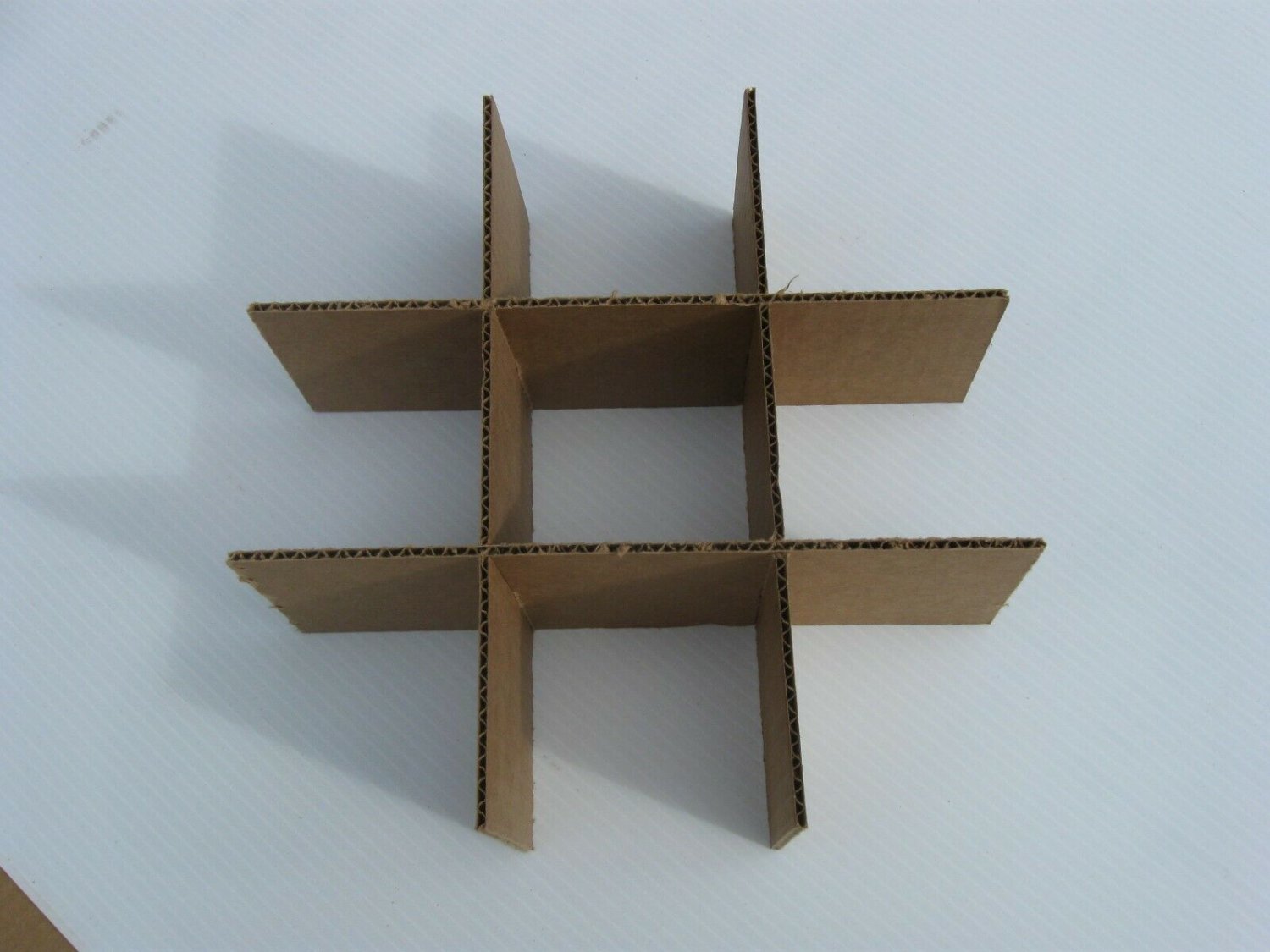 Cardboard Dividers 5 Sets 10" X 10" X 5" High 9 cell B 10-5-02