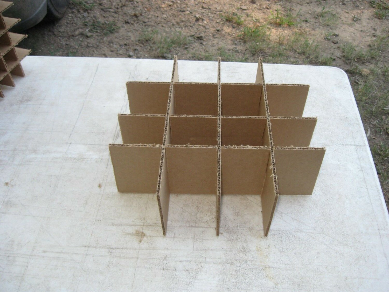Cardboard Dividers 5 Sets 12" X 12" X 5" High 16 cell B 12-5-03
