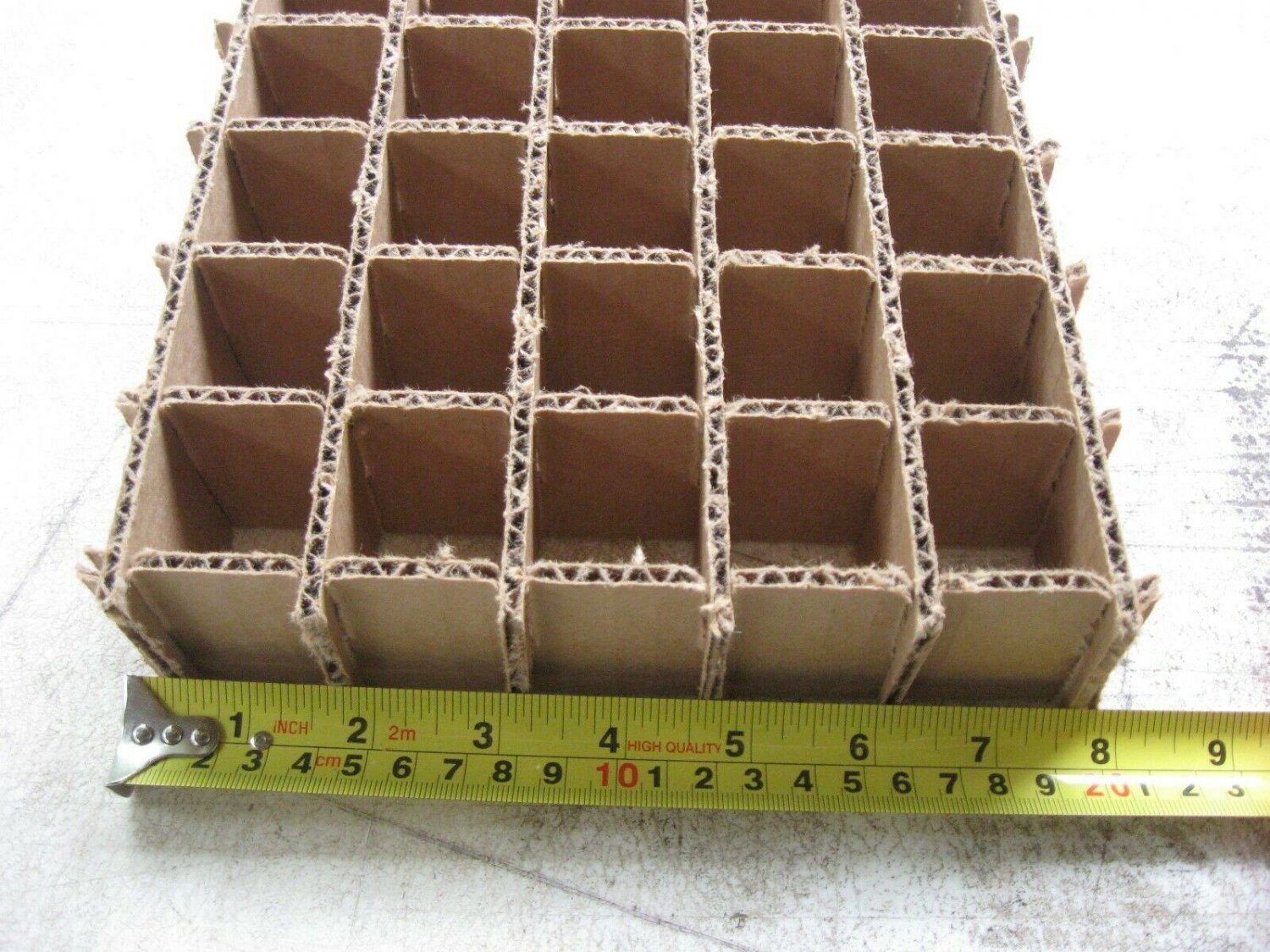 Cardboard Dividers 5 Sets 8" X 8" X 3" High 25 cell A 8-3-06