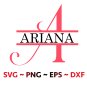 Fancy Split letters Alphabets SVG bundle, Digital Instant Download Files, SVG files for Cricut