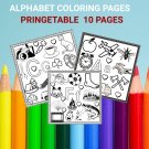 Alphabet coloring pages
