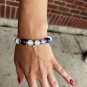 Vibrant white opal gemstone, Blue / Purple Starry Sky Tiger Eye gemstone