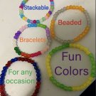Fun, stackable stretch  bracelets