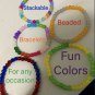 Fun, stackable stretch  bracelets
