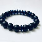 Blue Coin Hematite , Matte Black Onxy