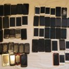 Lot Of 43 Old Cell Phones, iPhone, ipod Samsung, Blackberry