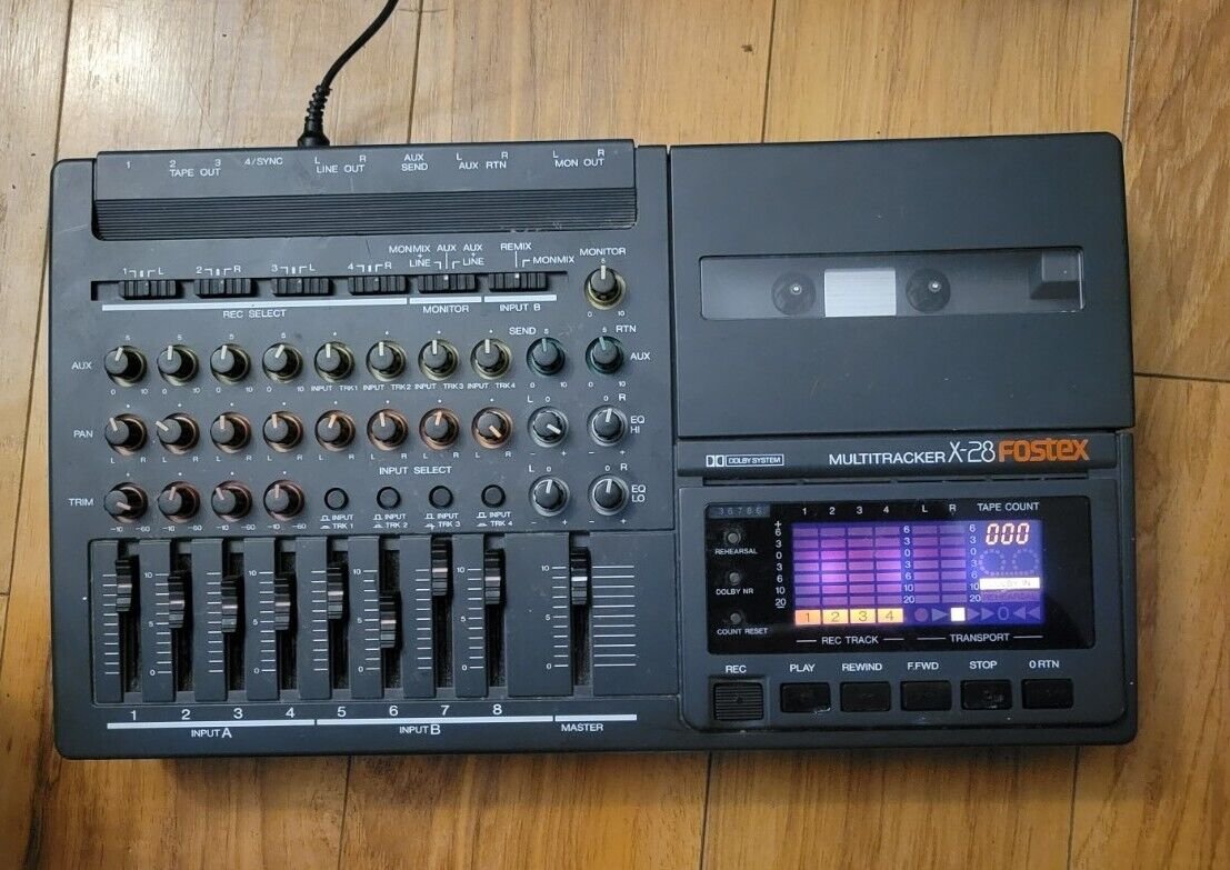 FOSTEX X-28H High Speed Multitracker 4 Track Cassette Recorder Multi Track Mixer