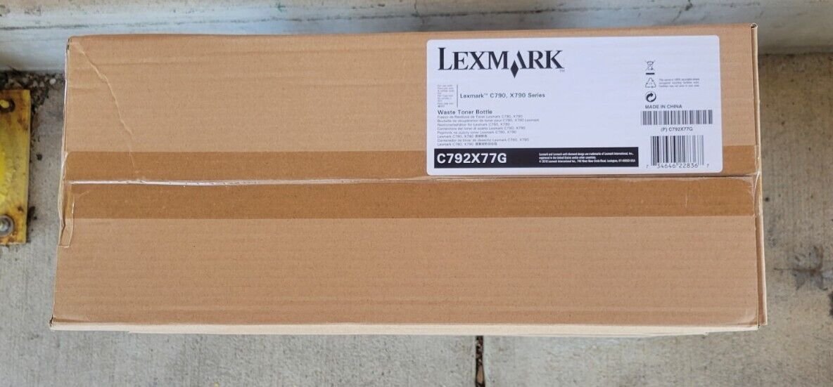 GENUINE NEW LEXMARK C792X77G C792 WASTE TONER NEW