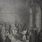 Gustave Dore Christian Art Joseph in Egypt Antique Original 1880