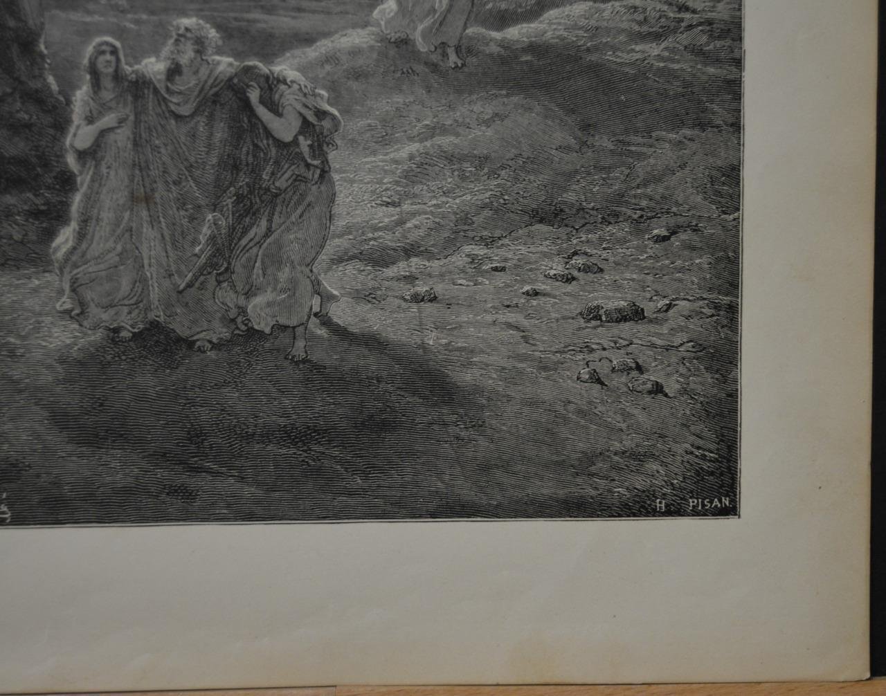 Gustave Dore Christian Art The Destruction Of Sodom Antique Original 1880