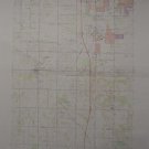 Cutlerville Michigan USGS Topographic Map Vintage Original Printed 1982 22x27