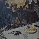 Toulouse-Lautrec M. Boileau At The Café Vintage 1950's Print Wall Art