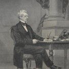 Antique US Civil War Secretary of State William Seward Engraving Original 1864