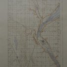 Peever South Dakota Antique Original USGS Topographic Map 1942 16x20