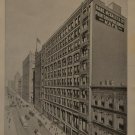Chicago Downtown Rand McNally Building Rare Antique Print 1902