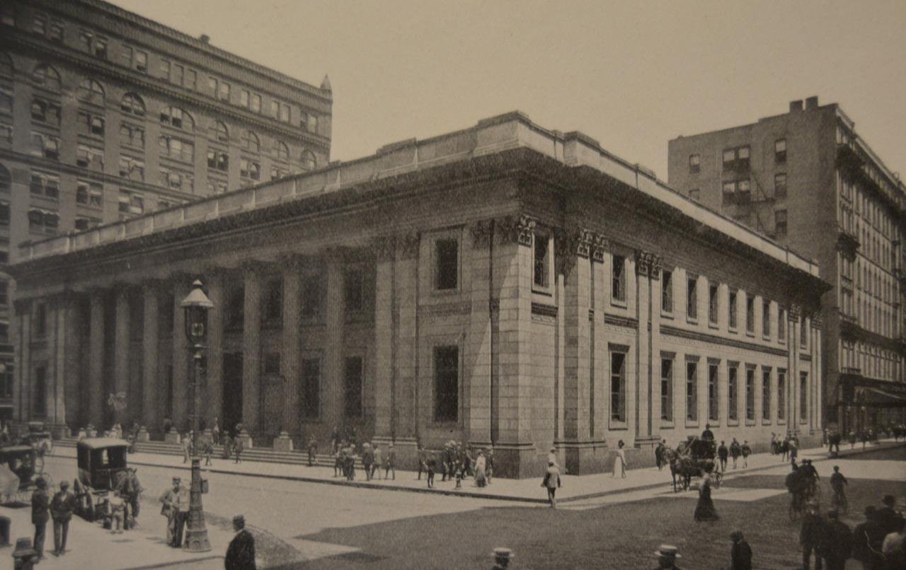 Chicago Downtown Rand McNally Building Rare Antique Print 1902