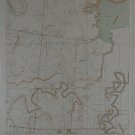Antique Laguna Atascosa Texas Original USGS Topographic Map 1936 16x20